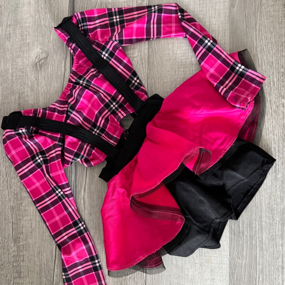 Pink Plaid Jazz Dance costume